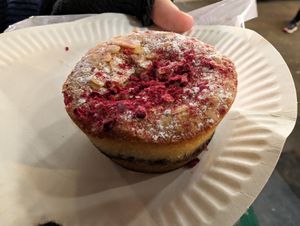 Perfectly moist bakewell at The Free From Bakehouse in London