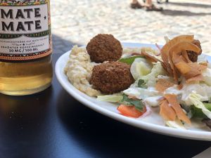Falafel dish at Mahmoud's - Bergheimerstrasse in Heidelberg