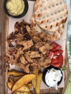 Vegan gyros  at roots in Thessaloniki