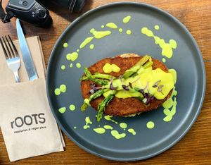 Vegan Snitchel  at roots in Thessaloniki