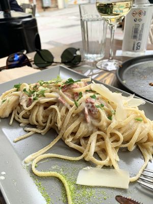 Carbonara  at roots in Thessaloniki