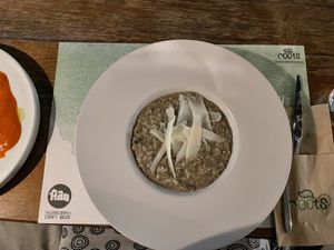 Mushroom risotto   at roots in Thessaloniki