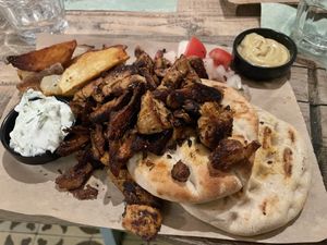 Vegan gyros   at roots in Thessaloniki
