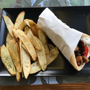 gyros at roots in Thessaloniki