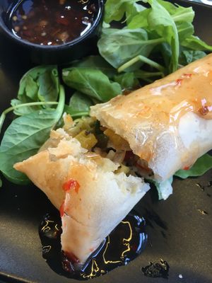 Spring roll at roots in Thessaloniki