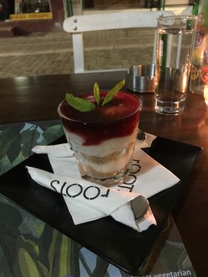 Cheesecake at roots in Thessaloniki