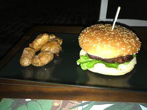 Burger  at roots in Thessaloniki