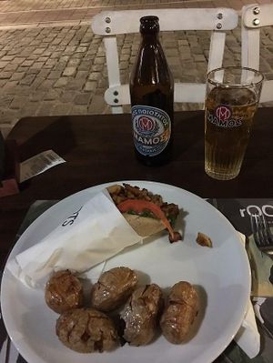 Vegan Gyros at roots in Thessaloniki