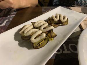 Egg plant rolls at roots in Thessaloniki