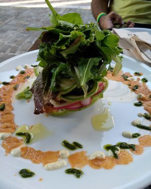 Raw lasagna,gluten free at roots in Thessaloniki