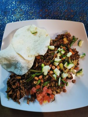 Ultimate nasi goreng at Wulan Vegetarian Warung in Ubud