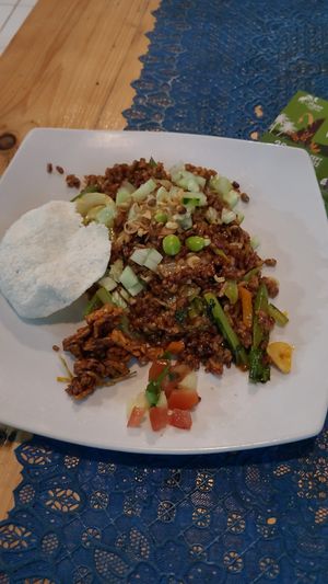 Nasi goreng at Wulan Vegetarian Warung in Ubud