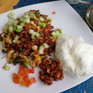 Ultimate Nasi Goreng at Wulan Vegetarian Warung in Ubud