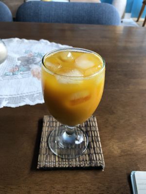 jamu herbal tonic  at Wulan Vegetarian Warung in Ubud