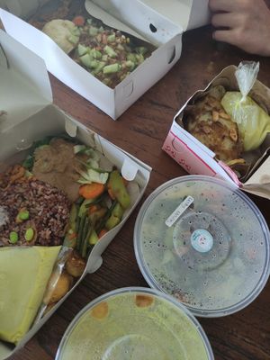 Takeout at Wulan Vegetarian Warung in Ubud