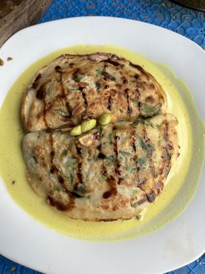 savory pancakes   at Wulan Vegetarian Warung in Ubud