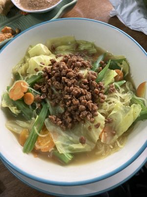 Exciting noodles (not really)  at Wulan Vegetarian Warung in Ubud