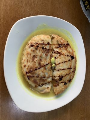 Savoury stuffed pancakes. Yummyyyyy!!  at Wulan Vegetarian Warung in Ubud