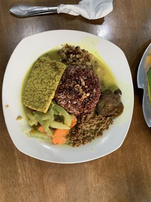 Naughty tempe curry  at Wulan Vegetarian Warung in Ubud