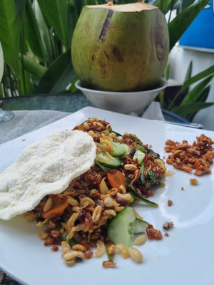 Nasi Goreng at Wulan Vegetarian Warung in Ubud