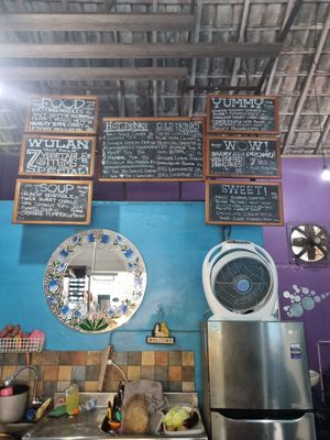 Menu at Wulan Vegetarian Warung in Ubud