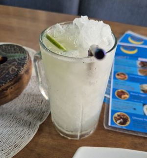 BIG lemonade at Wulan Vegetarian Warung in Ubud