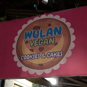 Signboard  at Wulan Vegetarian Warung in Ubud