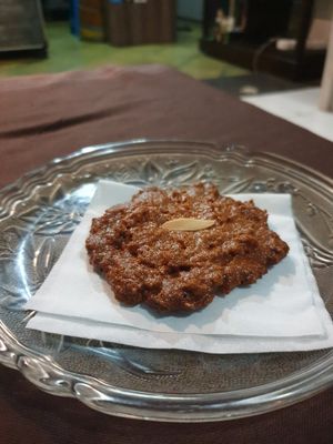 Chickpea cookie at Wulan Vegetarian Warung in Ubud