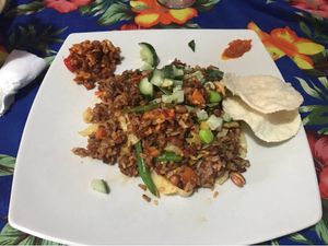 Local dish  at Wulan Vegetarian Warung in Ubud