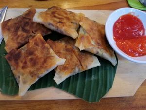 I dont remember the name of this meal but its 100% vegan💚 at Wulan Vegetarian Warung in Ubud