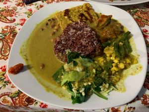 Naughty tempeh curry at Wulan Vegetarian Warung in Ubud