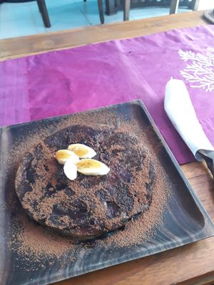 Vegan pancakes at Wulan Vegetarian Warung in Ubud