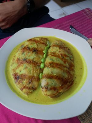 Rather good : Veg stuffed pancakes at Wulan Vegetarian Warung in Ubud