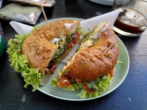 Carrot Lox bagel at Kandie Shop in Hamburg