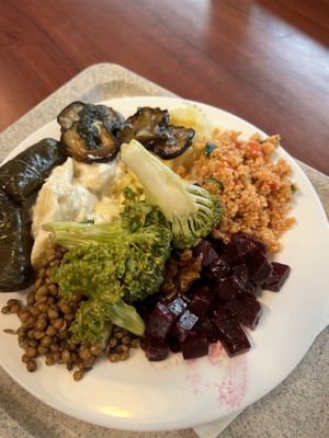 buffet style   at Maran Vegan Bistro in Vienna