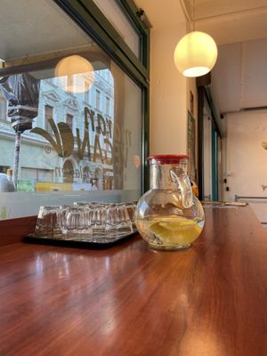 Free water with lemon  at Maran Vegan Bistro in Vienna
