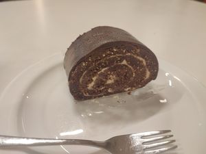 Nougat Roulade at Maran Vegan Bistro in Vienna