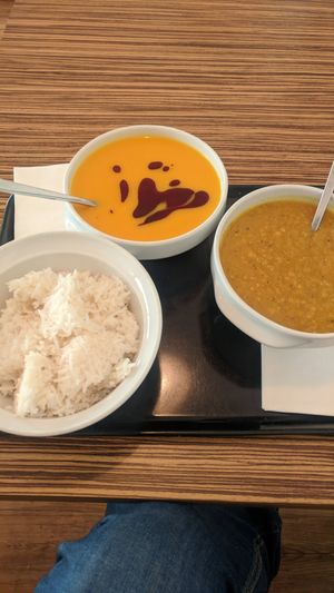 delicious soup + dahl at Maran Vegan Bistro in Vienna