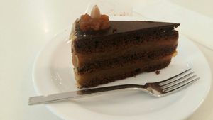 Sachertorte at Maran Vegan Bistro in Vienna