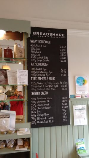 What they have. at Breadshare Bakery and Cafe in Edinburgh