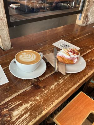 4 different types of vegan doughnut    at Brew Lab in Edinburgh