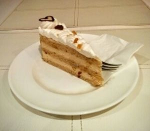 Russian Cream Cake at Napfenyes Bistro in Budapest
