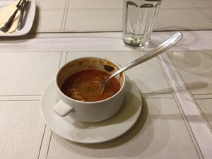 Goulash soup  at Napfenyes Bistro in Budapest