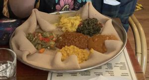   at Andu Caffe in East London