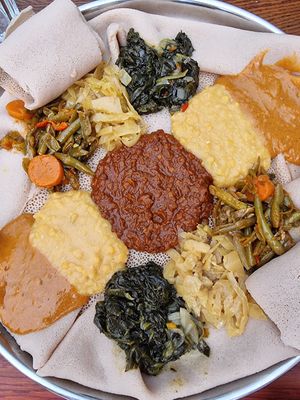 Medium platter for two at Andu Caffe in East London