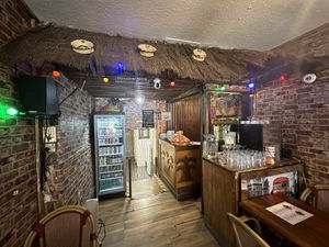 Nice counter   at Andu Caffe in East London