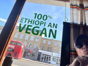 Yea baby   at Andu Caffe in East London