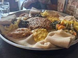   at Andu Caffe in East London