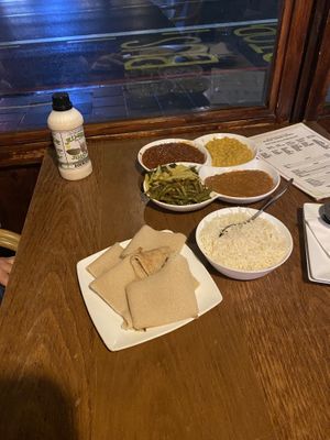 Sharing platter for two.  at Andu Caffe in East London