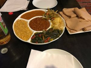 Platter at Andu Caffe in East London